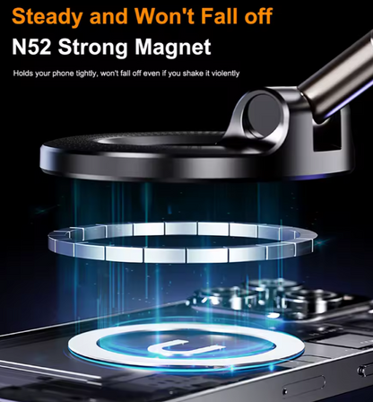 Xiaomi K007 Güçlü Manyetik Telefon Tutucu Katlanabilir Tasarım 360° ° Araba, Banyo Manyetik Braketi için Ayarlanabilir Vakumlu telefon tutacağı